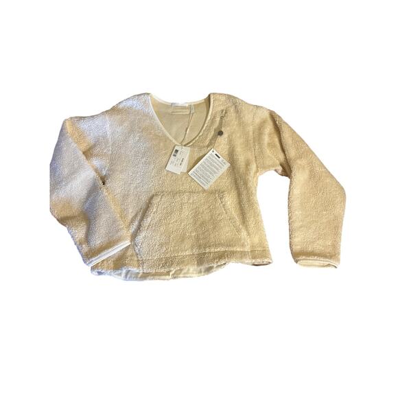 Helmut Lang Ivory Sherpa Fleece Pullover – Size L – NWT ($415 Retail) - Picture 1 of 7